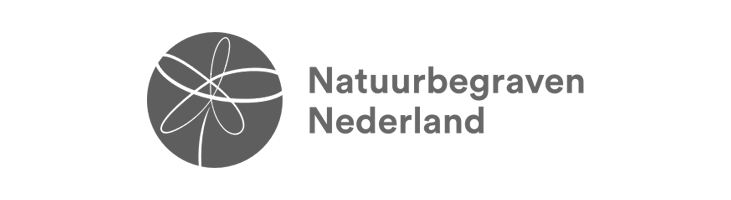 Natuurbegraven Nederland logo carousel en zw