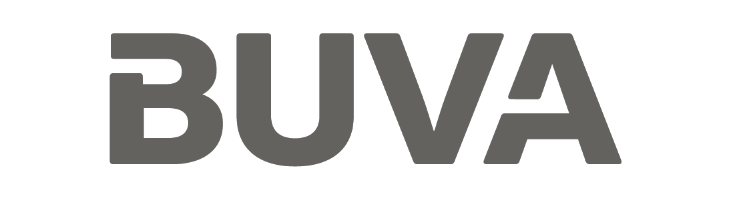 Logo BUVA zonder achtergrond en in grijswaarden