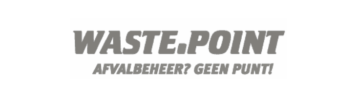 WastePoint logo zonder achtergrond en in grijswaarden